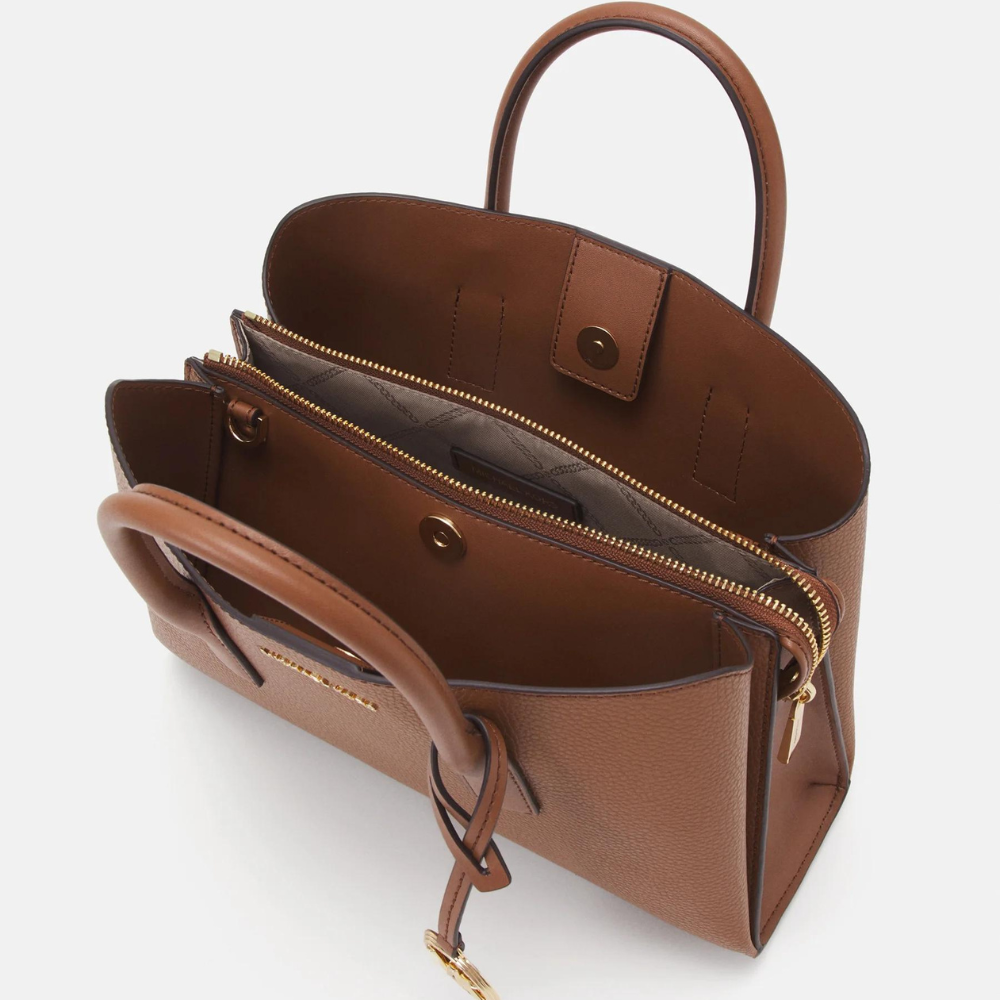 MICHAEL KORS HOPE LEATHER MEDIUM MESSENGER BAG CROSSBODY Michael Kors