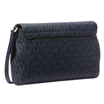 Michael Kors Jet Set Medium Navy Blue PVC Convertible Pouchette 35R4STTC6B Michael Kors