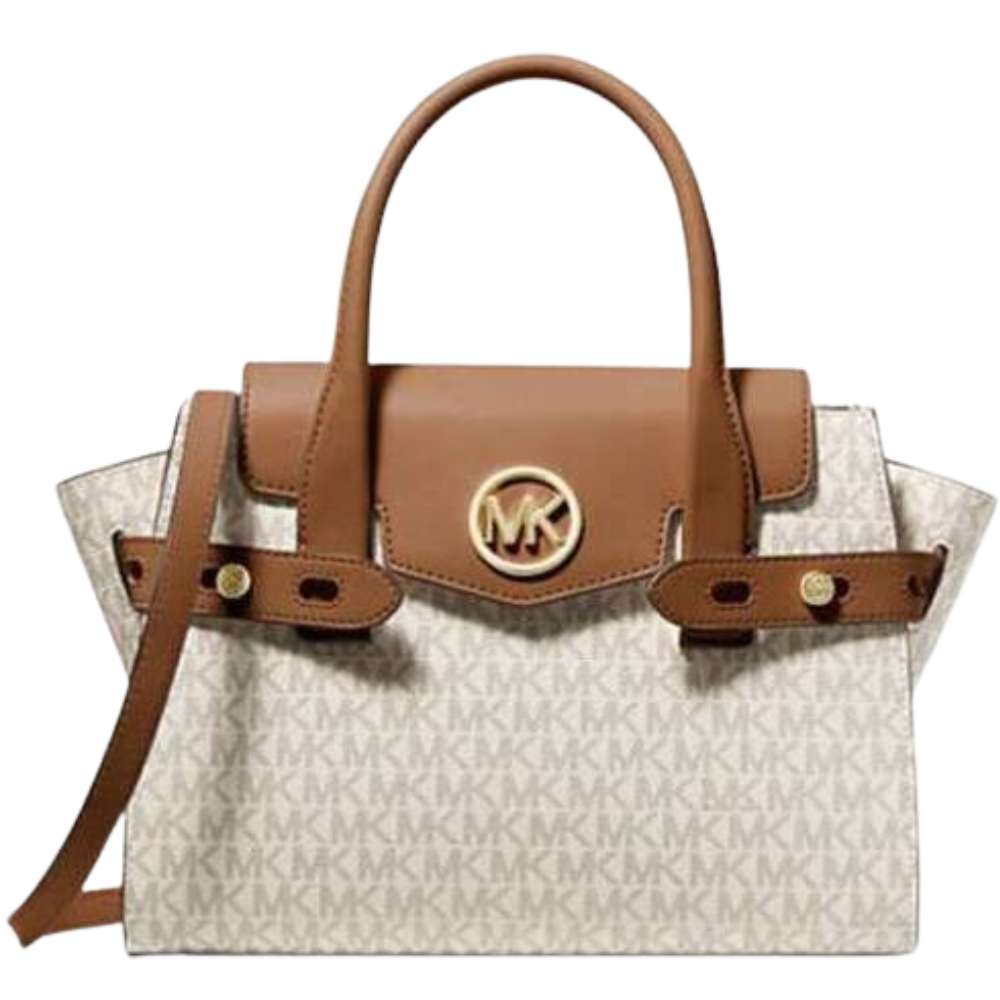 BORSA A TRACOLLA MICHAEL KORS CARMEN BORSA A TRACOLLA A FLAP MEDIO MK VANIGLIA 35S2GNMS5B-02X Michael Kors