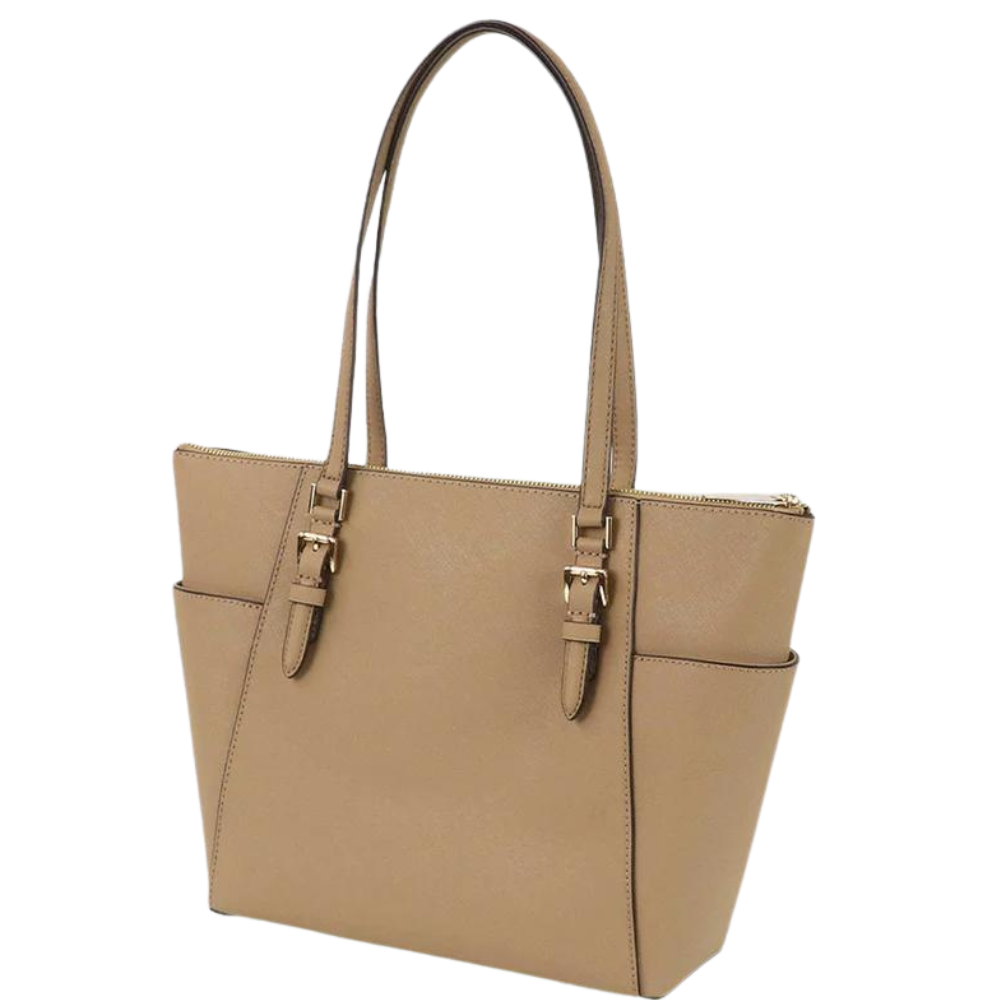 MICHAEL KORS CHARLOTTE SIGNATURE LEATHER LARGE TOP ZIP TOTE HAND 35T0GCFT7L-02 Michael Kors