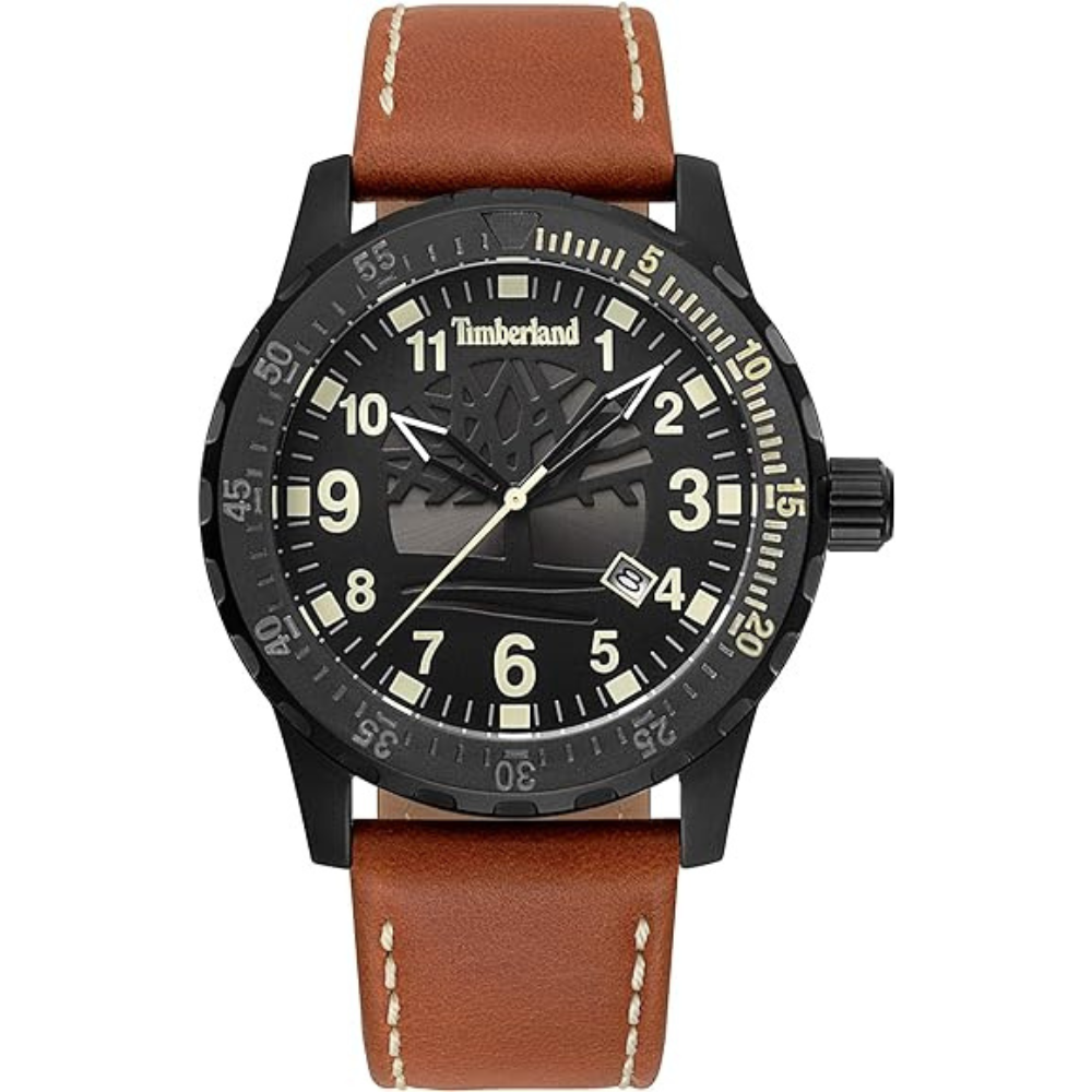 Timberland Orologio Analogico Quarzo Uomo con Cinturino in Pelle TBL.15473JLB/02 Timberland