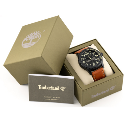 Timberland Orologio Analogico Quarzo Uomo con Cinturino in Pelle TBL.15473JLB/02 Timberland