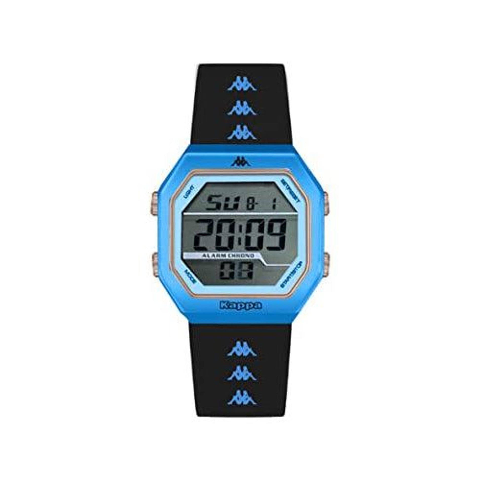 Kappa Orologio Unisex, Cinturino In Silicone, LCD, Quadrante Esagonale (BLUE-AZZURRO) Dupersclub