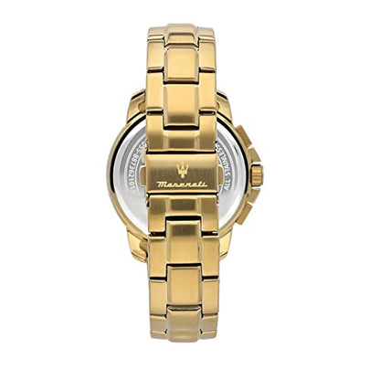 Maserati Orologio da uomo, Collezione Successo, cronografo, in acciaio e PVD oro giallo - R8873621013 Dupersclub