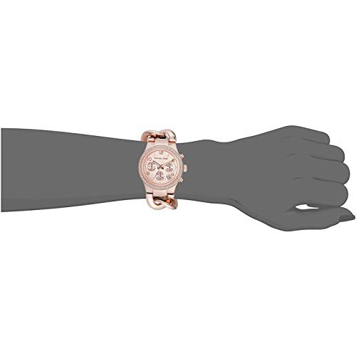 Michael Kors Women's Runway Rose Gold-Tone Watch MK3247 Dupersclub