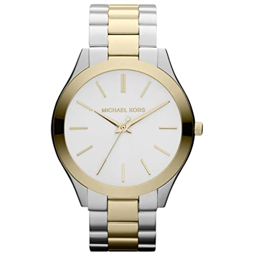 Michael Kors Women's MK3198 - Slim Runway Two Tone Watch Dupersclub