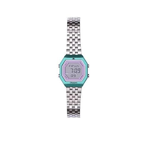 Kappa orologio unisex acciaio grigio quadrante esagonale (AZZURRO) Dupersclub