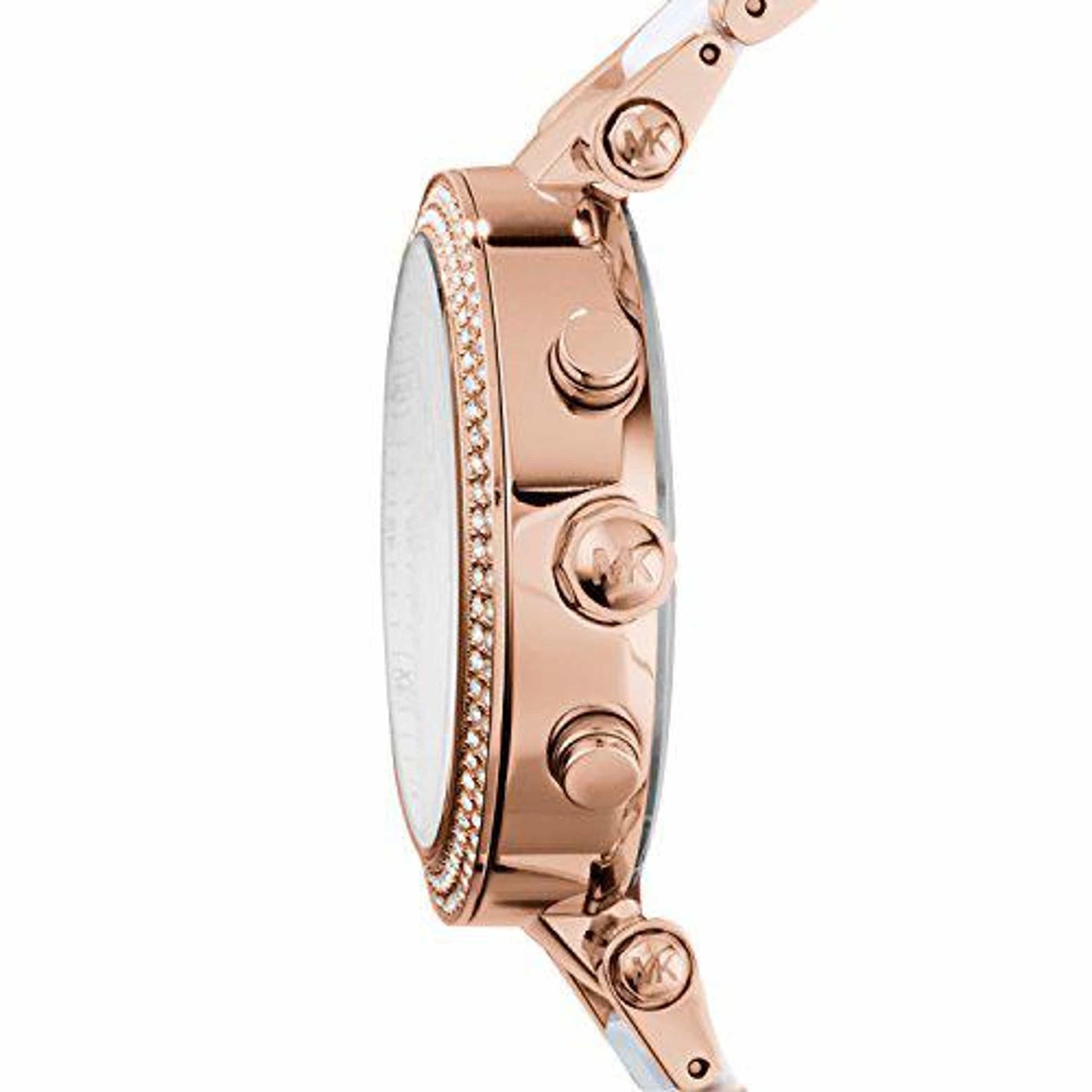 Michael Kors Parker Orologio da Donna, Misura Cassa 39 mm, Movimento Cronografo, Cinturino in Acciaio Inossidabile Dupersclub