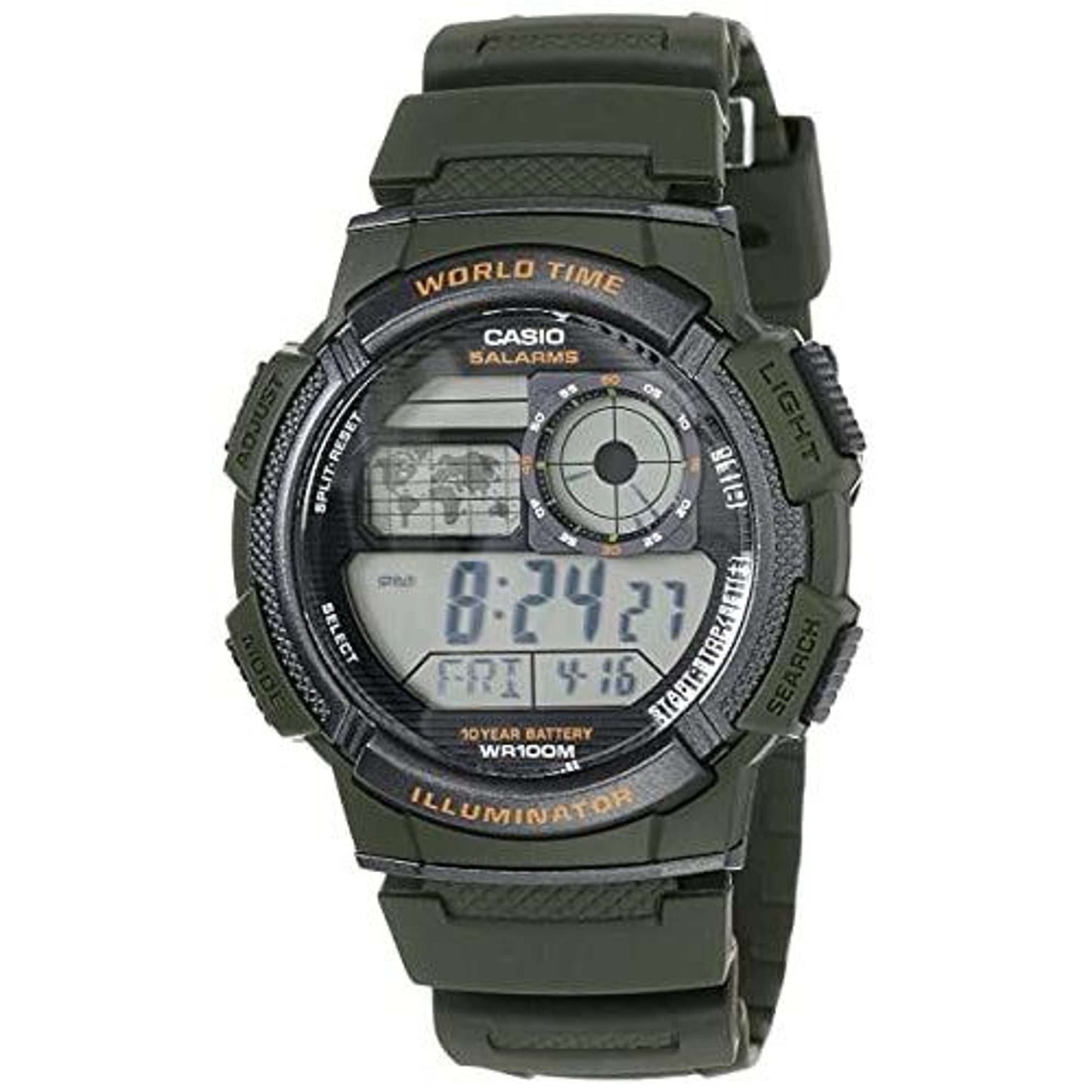 CASIO - Sveglia con movimento al quarzo giapponese, per uomo, Ae-1000W-3Avdf, diametro: 119 mm Dupersclub