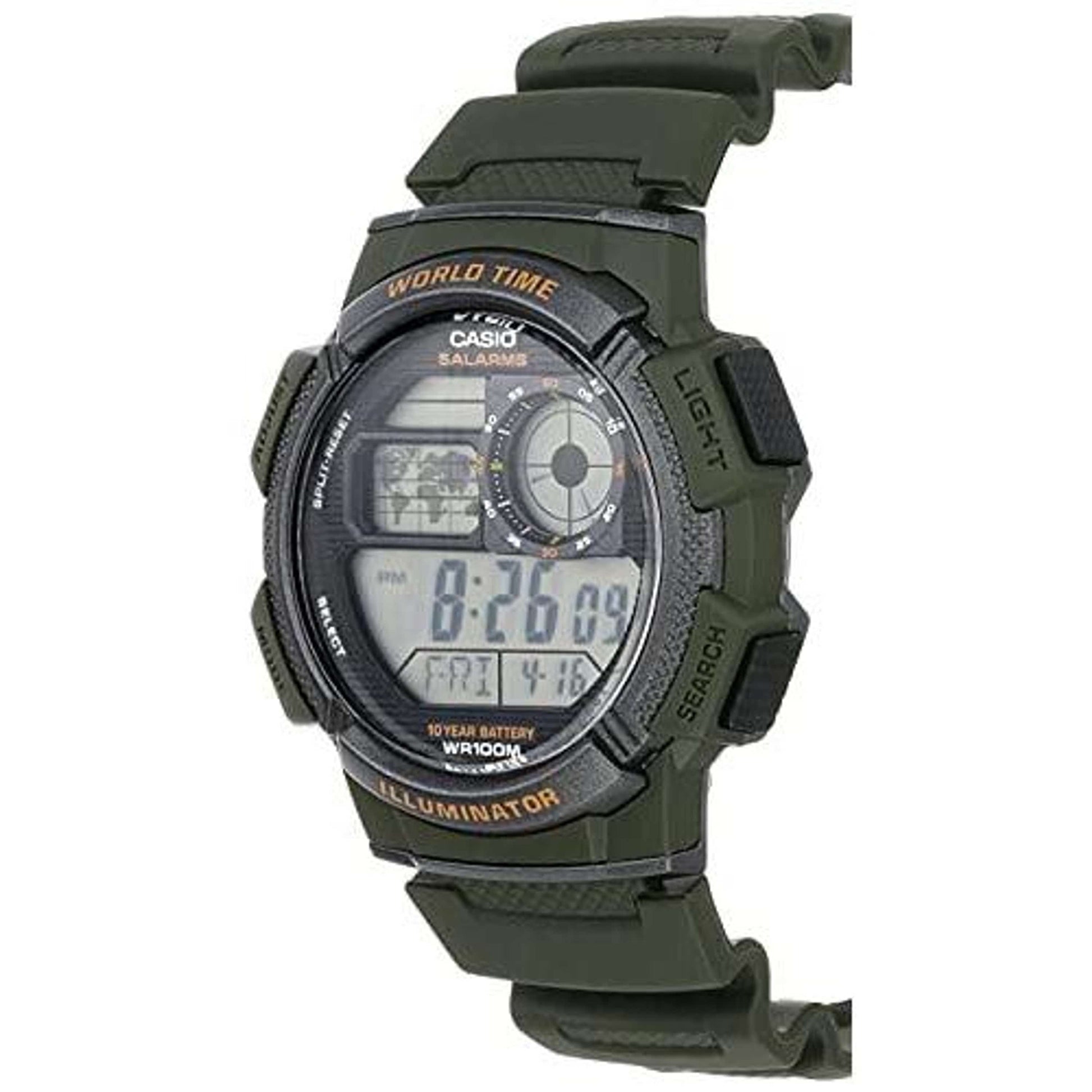 CASIO - Sveglia con movimento al quarzo giapponese, per uomo, Ae-1000W-3Avdf, diametro: 119 mm Dupersclub