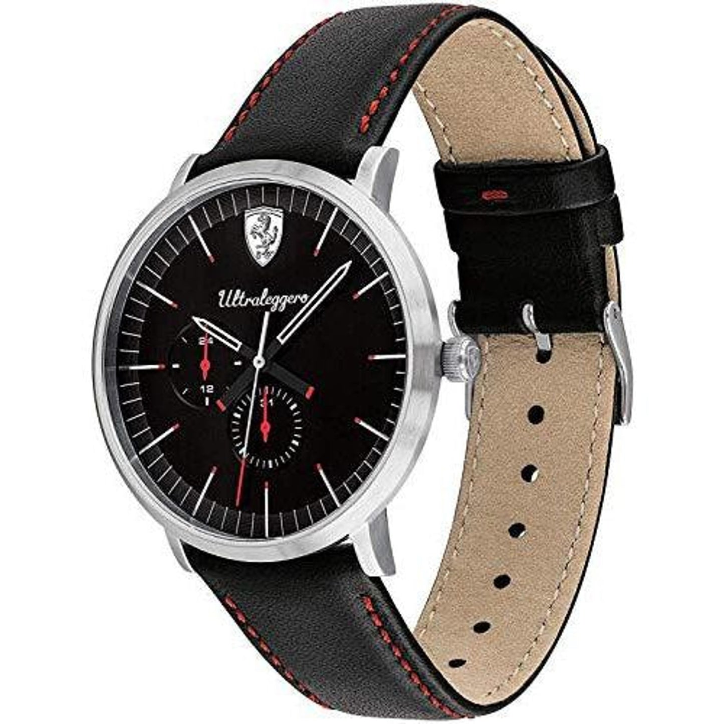 Scuderia Ferrari Orologio Multi-quadrante Quarzo Uomo con Cinturino in Pelle 830565 Dupersclub