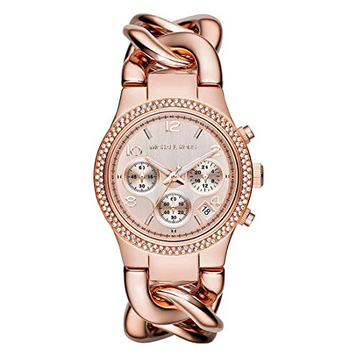 Michael Kors Women's Runway Rose Gold-Tone Watch MK3247 Dupersclub